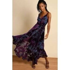 Hutch Purple and Blue Maxi Dress